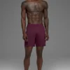 Pantaloncini Conquer React Performance da 7" - Borgogna
