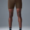 Pantaloncini Conquer React Performance da 7" - Espresso
