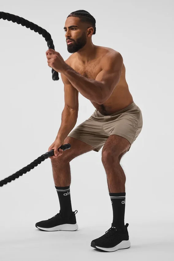 Pantaloncini Conquer React Performance da 7" - Gravel