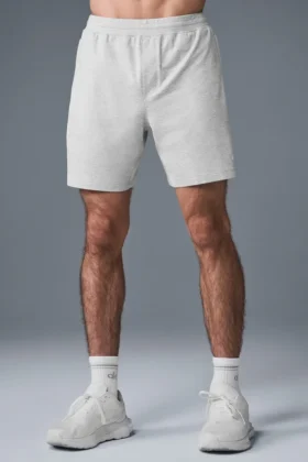 Pantaloncini Conquer React Performance da 7″ – Grigio melange sportivo