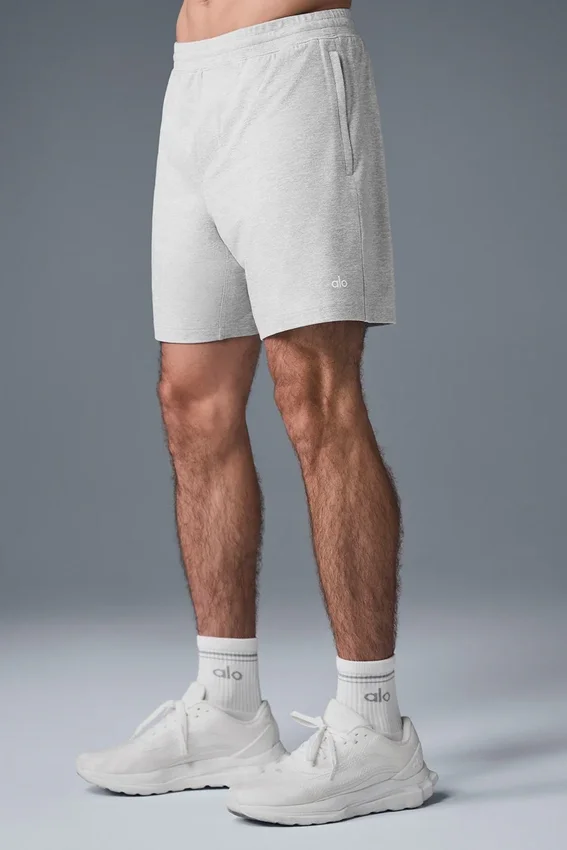 Pantaloncini Conquer React Performance da 7" - Grigio melange sportivo