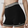 Pantaloncini cortissimi in maglia Tennis Club Sweater - Nero/Avorio