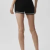 Pantaloncini cortissimi in maglia Tennis Club Sweater - Nero/Avorio
