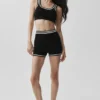 Pantaloncini cortissimi in maglia Tennis Club Sweater - Nero/Avorio