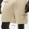 Pantaloncini da 7" in cotone e cashmere Ever Soft - Beige sabbia