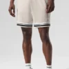 Pantaloncini da basket in rete Key da 7" - Colore Bone