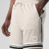Pantaloncini da basket in rete Key da 7" - Colore Bone