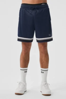 Pantaloncini da basket Key Mesh da 7" - Blu navy