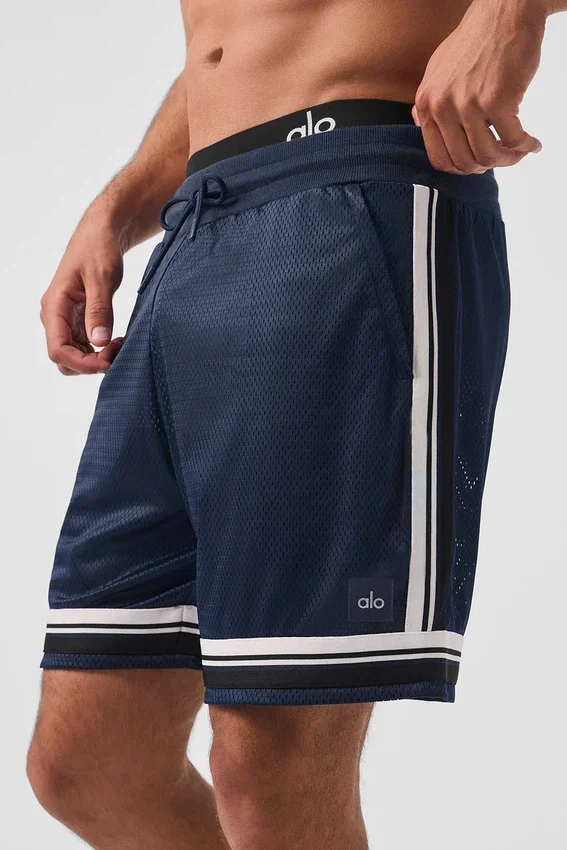 Pantaloncini da basket Key Mesh da 7" - Blu navy