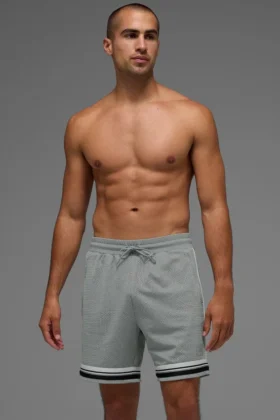 Pantaloncini da basket Key Mesh da 7" - Grigio lunare
