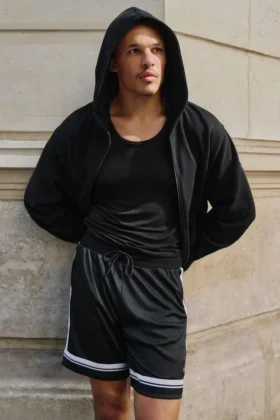 Pantaloncini da basket Key Mesh da 7" - Nero