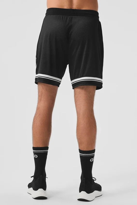 Pantaloncini da basket Key Mesh da 7" - Nero