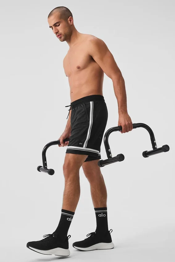 Pantaloncini da basket Key Mesh da 7" - Nero