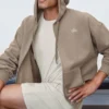 Pantaloncini da casa a trama a nido d’ape da 7" - Colore osso