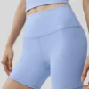 Pantaloncini da ciclista High-Waist Airbrush da 5" - Blu Provenza chiaro