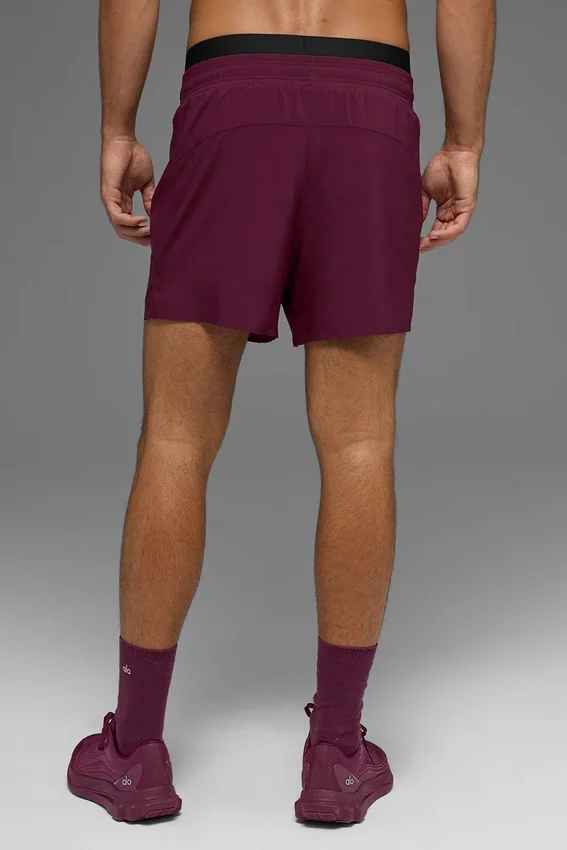 Pantaloncini da corsa Adapt da 5" - Borgogna