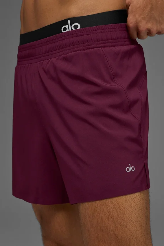 Pantaloncini da corsa Adapt da 5" - Borgogna