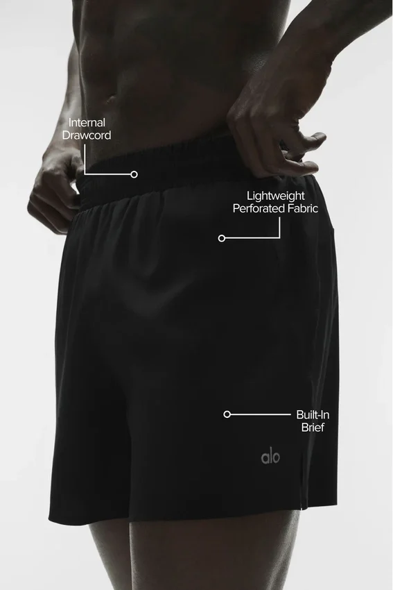Pantaloncini da corsa Adapt da 5" - Nero