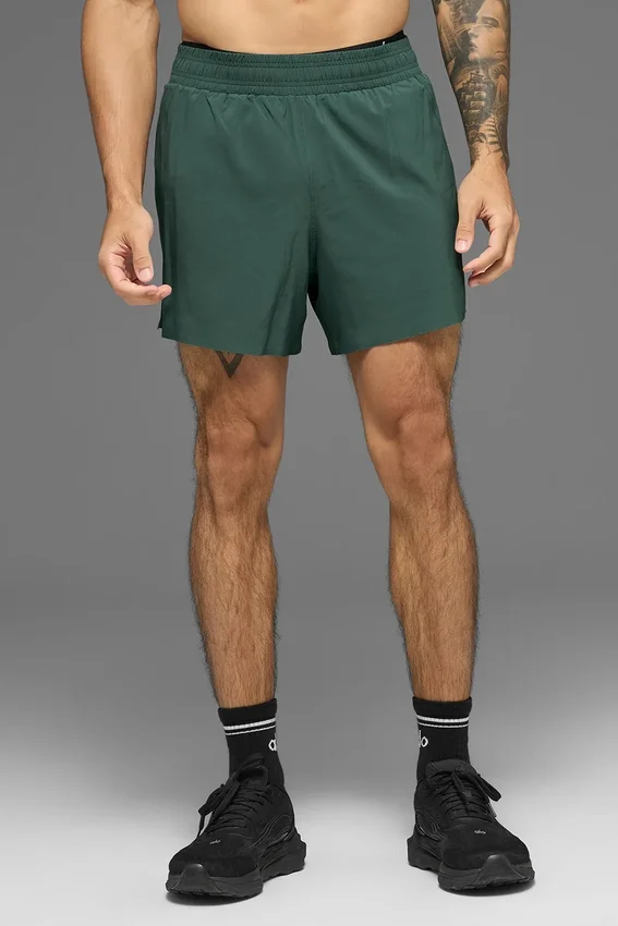 Pantaloncini da corsa Adapt da 5" - Verde trifoglio