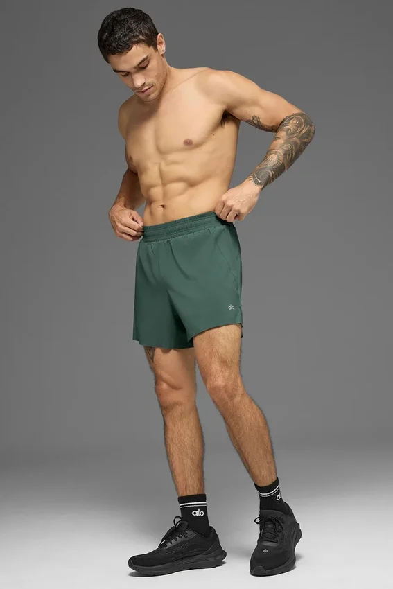 Pantaloncini da corsa Adapt da 5" - Verde trifoglio