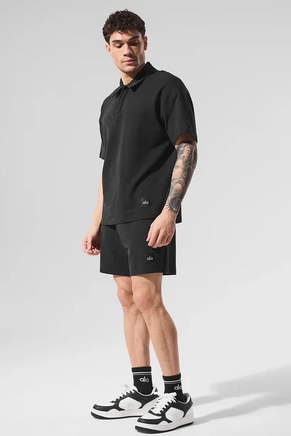 Pantaloncini da corsa "Double Take" da 7" - Nero