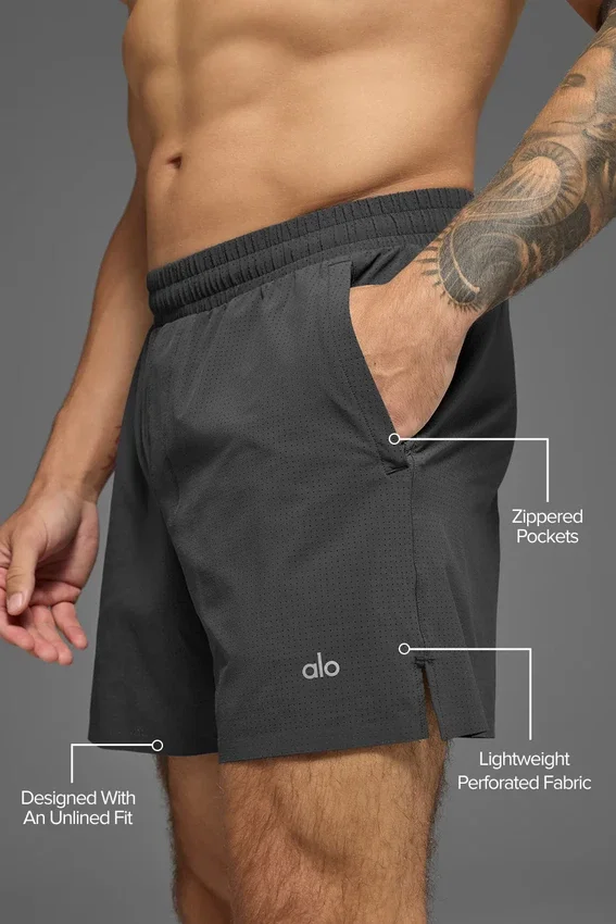 Pantaloncini da corsa Traction da 5" - Antracite