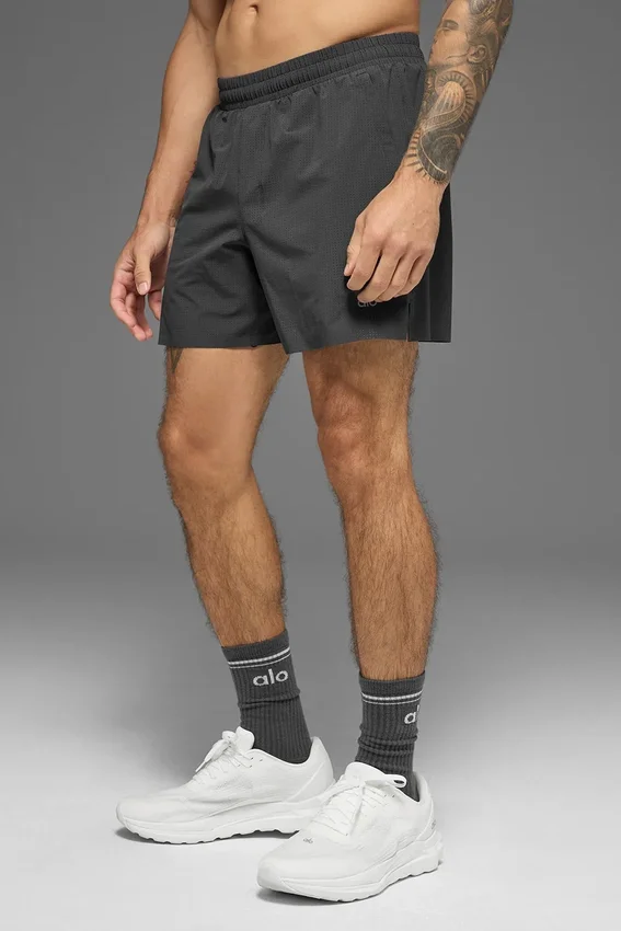 Pantaloncini da corsa Traction da 5" - Antracite