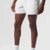 Pantaloncini da corsa Traction da 5" - Bianco