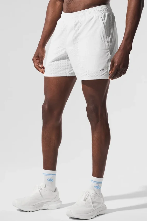 Pantaloncini da corsa Traction da 5" - Bianco