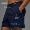 Pantaloncini da corsa Traction da 5" - Blu navy