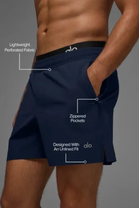 Pantaloncini da corsa Traction da 5″ – Blu navy