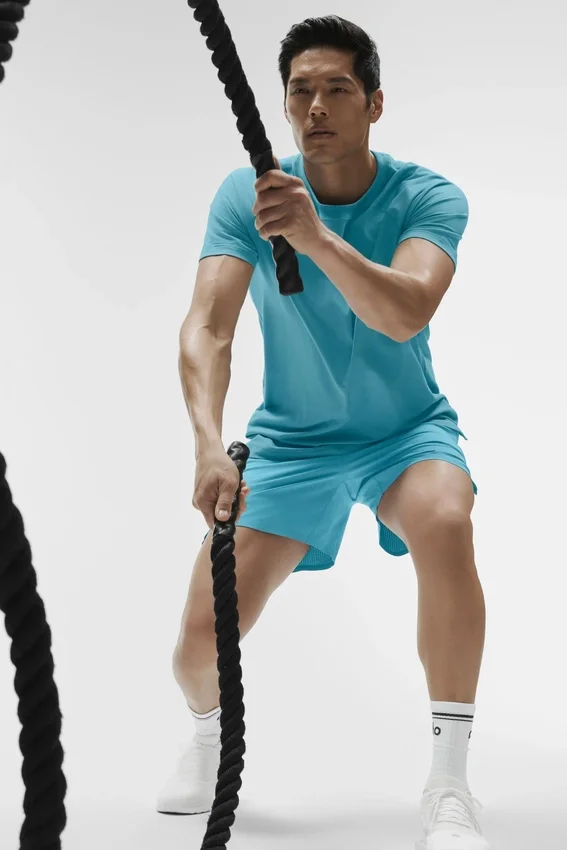 Pantaloncini da corsa Traction da 5" - Blue Breeze