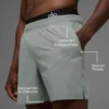 Pantaloncini da corsa Traction da 5" - Grigio lunare