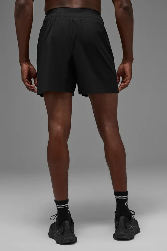 Pantaloncini da corsa Traction da 5" - Nero