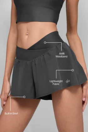 Pantaloncini da corsa V-Cute – Antracite