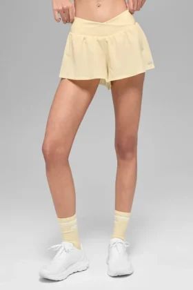 Pantaloncini da corsa V-Cute – Giallo candela