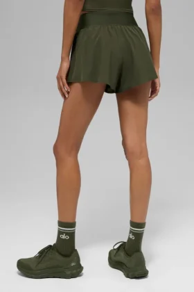 Pantaloncini da corsa Victory – Verde oliva