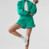 Pantaloncini da pista Motivate - Verde abete/Bianco