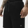 Pantaloncini da relax Waffle da 7" - Nero