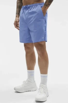 Pantaloncini da surf High Tide da 7″ – Blu Provenza