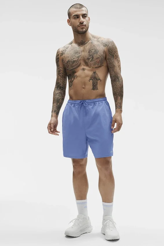 Pantaloncini da surf High Tide da 7" - Blu Provenza