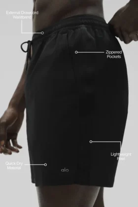 Pantaloncini da surf High Tide da 7″ – Nero