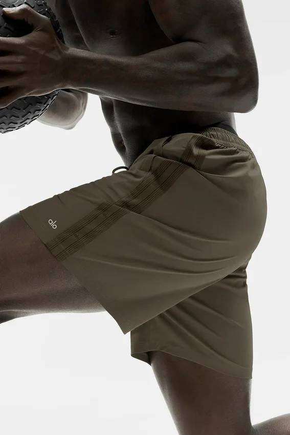 Pantaloncini da surf High Tide da 7" - Olive Tree