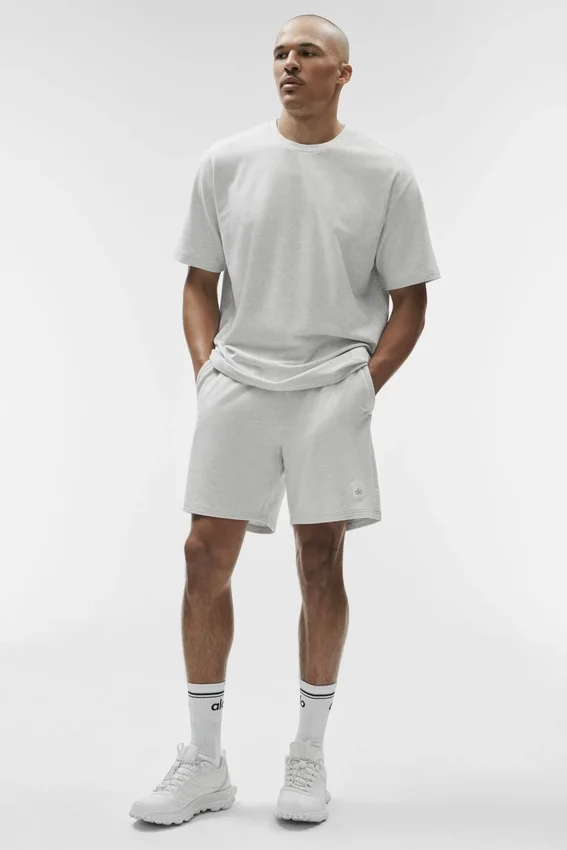 Pantaloncini Double Take da 7" - Bianco melange