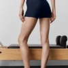 Pantaloncini eleganti High-Waist Airlift da 3" - Blu navy