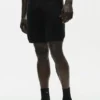 Pantaloncini "Ever Soft" in cotone e cashmere da 7" - Nero