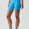 Pantaloncini Favorite a costine senza cuciture da 5" - Blu azzurro