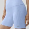 Pantaloncini "Favorite" a costine senza cuciture da 5" - Blu Provenza chiaro