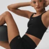 Pantaloncini "Favorite" a costine senza cuciture da 5" - Nero