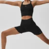 Pantaloncini "Favorite" a costine senza cuciture da 5" - Nero